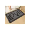  L'essential Maison Bathmat Anthracite Love - Anthracite