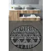  L'essential Maison Bathmat Black Anthracite White Straordinario Black Circle Djt 120