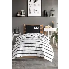  L'essential Maison Egyszemélyes Ágytakaró Szett Fekete - Fekete lakástextília