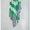  L'essential Maison Fouta (strandtörölköző) Dark Blue Green White Sultan - Sötétkék, Zöld