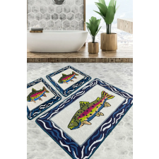  L'essential Maison Fürdőszobaszőnyeg szett (3 darab) Többszínű Pescado lakástextília