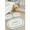  L'essential Maison fürdőszobaszőnyeg szett (3 darabos) ekrü Baindos - ekrü