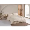  L'essential Maison Garmentwashed Double Quilt Cover Set Krem Lilyum