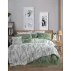  L'essential Maison Single Quilt Cover Set White Green Lara - White