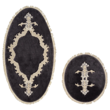  L'essentiel Maison Bathmat Set (2 Pieces) Anthracite Alne4655 lakástextília