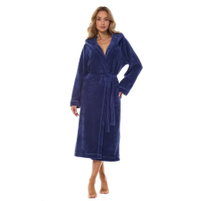 L&L Night női fürdőköpeny, sötétkék, csillagos S lakástextília