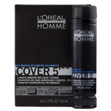  L'ORÉAL Cover '5 - 6 sötét szőke - színező zselé férfiaknak 3 x 50 ml hajformázó