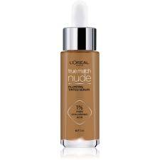 L´Oréal Paris L’Oréal Paris True Match Nude Plumping Tinted Serum szérum egységesíti a bőrszín tónusait árnyalat 6-7 Tan 30 ml smink alapozó