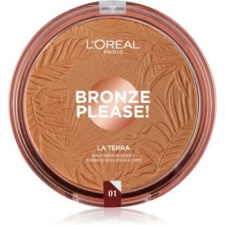 L´Oréal Paris L’Oréal Paris Wake Up & Glow La Terra Bronze Please! bronzosító és kontúrozó púder árnyalat 01 Portofino Leger 18 g arcpúder