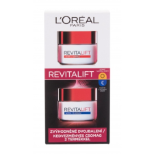 L´Oréal Paris Revitalift Duo Set ajándékcsomag Revitalift nappali arckrém 50 ml + Revitalift éjszakai arckrém 50 ml nőknek kozmetikai ajándékcsomag