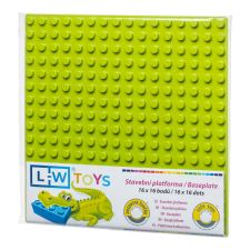 L-W Toys LW Toys kompatibilis építőjáték Junior tábla / alap 16x16 zöld barkácsolás, építés