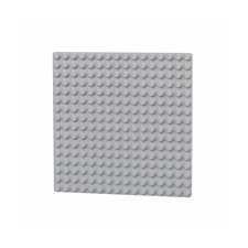 L-W Toys LW Toys kompatibilis építőjáték kétoldalas tábla / alap 16x16 világosszürke barkácsolás, építés