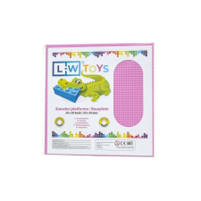 L-W Toys LW Toys kompatibilis építőjáték tábla / alap 50x50 rózsaszín barkácsolás, építés