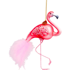  LAALU Flamingó 15 cm (LAU-6010) karácsonyi dekoráció