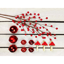  LAALU Gombák díszkészlet, max. 100 cm fákhoz (LAU-2220-OZM) karácsonyi dekoráció