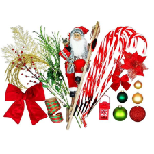 LAALU karácsonyi díszek - Santa Claus készlet, 120 - 210 cm fákhoz karácsonyfadísz