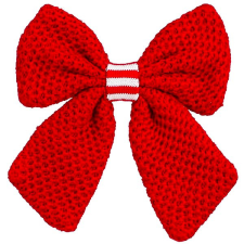 LAALU piros, közepén piros-fehér, 20 cm karácsonyfadísz