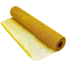 LAALU Role síťoviny se třpytkami zlatá 36 cm x 5 m karácsonyfadísz