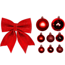 LAALU Sada ozdob ČERVENÉ VÁNOCE na stromky 120-210 cm karácsonyfadísz