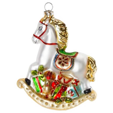  LAALU színes lovacska, 11 cm (LAU-2066) karácsonyi dekoráció