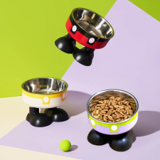  Lábacskás Emelt Kisállat Etető és Itató Tál 2 az 1-ben kutyatál