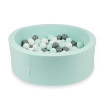  Labdamedence menta 90x30cm pasztell labdákkal egyéb bébijáték