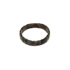 Labradorit fazettált téglalap karkötő 12x9,5mm karkötő