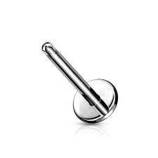  Labret szár 8mm (ezüst szín) testékszer