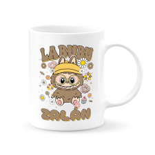  Labubu bögre - névre szóló - Barna bögrék, csészék