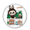  Labubu - Erdei túra képregény hűtőmágnes