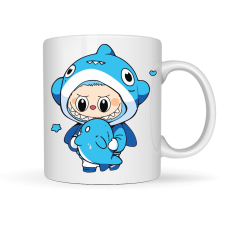  Labubu - Kék cápa jelmezes bögre bögrék, csészék