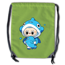  Labubu - Kék cápa jelmezes tornazsák tornazsák