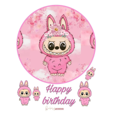  Labubu (rózsaszín) ostyalap, tortaostya sütés és főzés