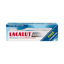 Lacalut White fehérítő hatású fogkrém + fogkefe 75ml+1x gyógyászati segédeszköz