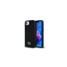 Lacoste Iconic Petit Pique Woven Logo iPhone 16e MagSafe tok, fekete tok és táska