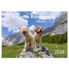  Lagotto Romagnolo Mountain Life (Wall Calendar 2024 DIN A4 landscape), CALVENDO 12 Month Wall Calendar naptár, kalendárium