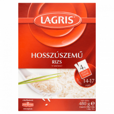 Lagris hosszúszemű rizs főzőtasakban 4 x 120 g tészta