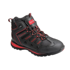 Lahti Pro Bőr/Oxford Csizma Fekete/Piros, Sb Sra, 43 (L3010743)