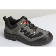 Lahti Pro Cipő Velúr/Fekete Szürke/Fekete, S1P Sra, 39 (L3040539) munkavédelmi cipő