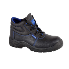 Lahti Pro Fekete-kék bőr bakancs, sb fo src, &quot;43&quot; munkavédelmi cipő
