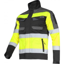 Lahti Pro Fekete-sárga figyelmeztető kabát, "xl", ce, lahti (L4041104) munkaruha