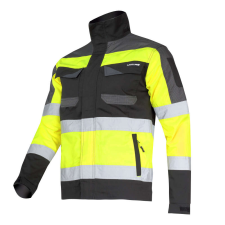Lahti Pro Figyelmeztető kabát fekete és sárga, &quot;m&quot;, ce, lahti láthatósági ruházat