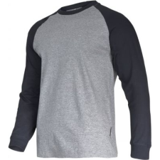 Lahti Pro Hosszú ujjú póló. 190g/m2, szürke-fekete, "l", ce, lahti (L4022303) munkaruha
