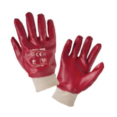 Lahti Pro L240109W PVC Kesztyű Piros 12 Pár, 9, CE, (L240109W)