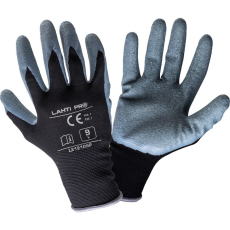 Lahti Pro Latex Kesztyű Fekete-Szürke L212110p, 12 Pár (L212110W)