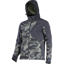 Lahti Pro Softshell kabát kapucnival zöld-fekete moro, "3xl", ce, lahti (L4093206) munkaruha