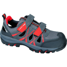 Lahti Pro Szandál velúr/fekete. szürke/piros, s1 sra, "43", ce, lahti (L3060343) munkavédelmi cipő