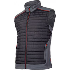 Lahti Pro Szigetelt Mellény Fekete-Szürke-Piros, M (L4130702)