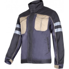 Lahti Pro Szürke/Fekete/Bézs Pulóver Fényvisszaverő Csíkokkal, XXXL, Lahti (L4040806)