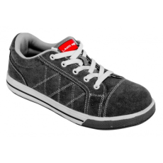 Lahti Pro Szürke-Piros Szarvasbőr Sportcipő, Sb Fo Sra, 46 (L3040746)